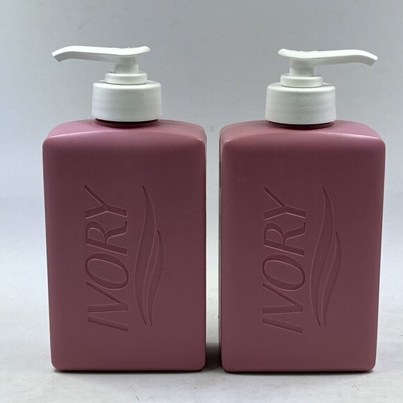 Vintage Ivory Liquid Soap 9 Oz Pink Pump Bottle 1988 Made In USA Lot Of 2 - Picture 4 of 8